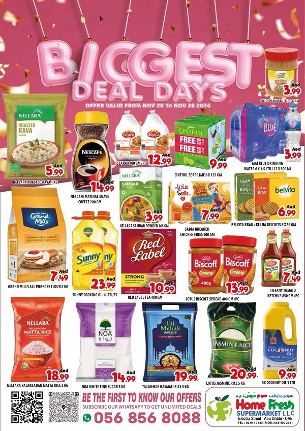 HomeFresh Supermarket leaflet cover page