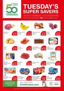 Choithrams tuesday savers leaflet cover page