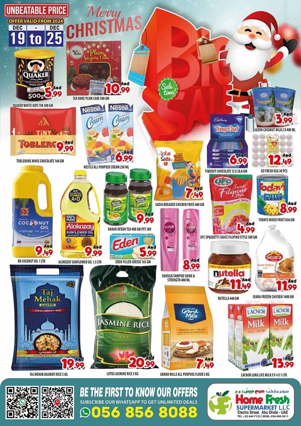 HomeFresh Supermarket leaflet cover page