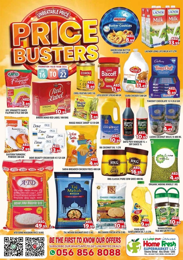 HomeFresh Supermarket leaflet cover page