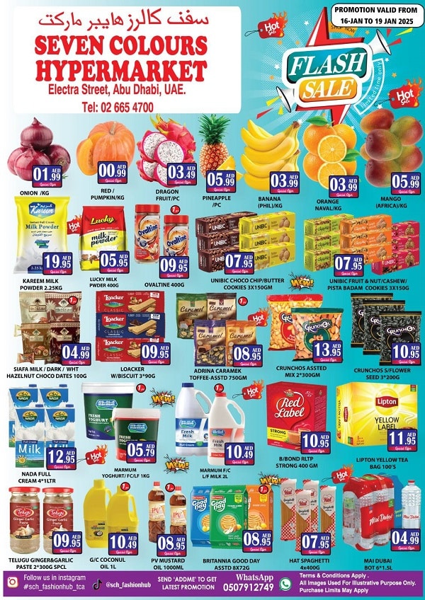 Seven Colours Hypermarket leaflet cover page