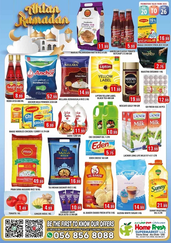 HomeFresh Supermarket leaflet cover page