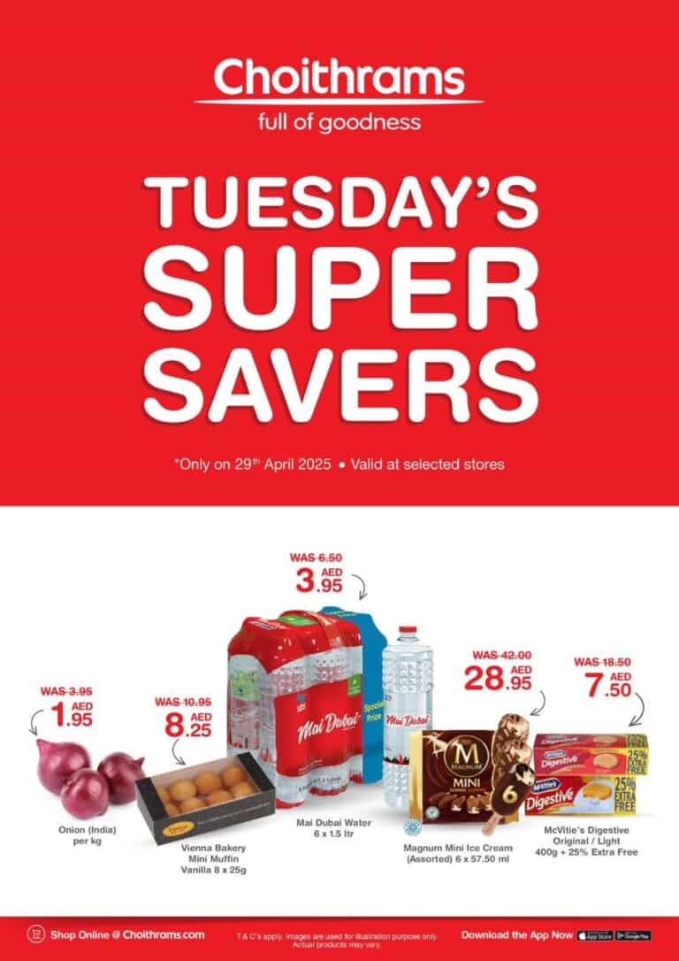 Choithrams tuesday savers leaflet cover page