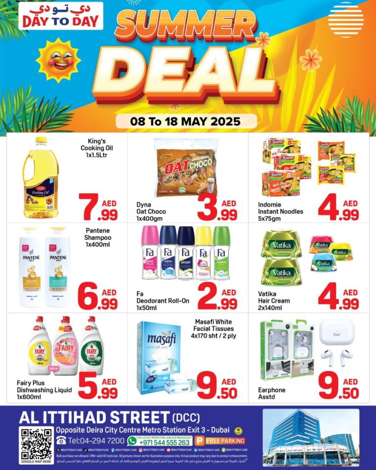 Day to Day Deira Leaflet cover page