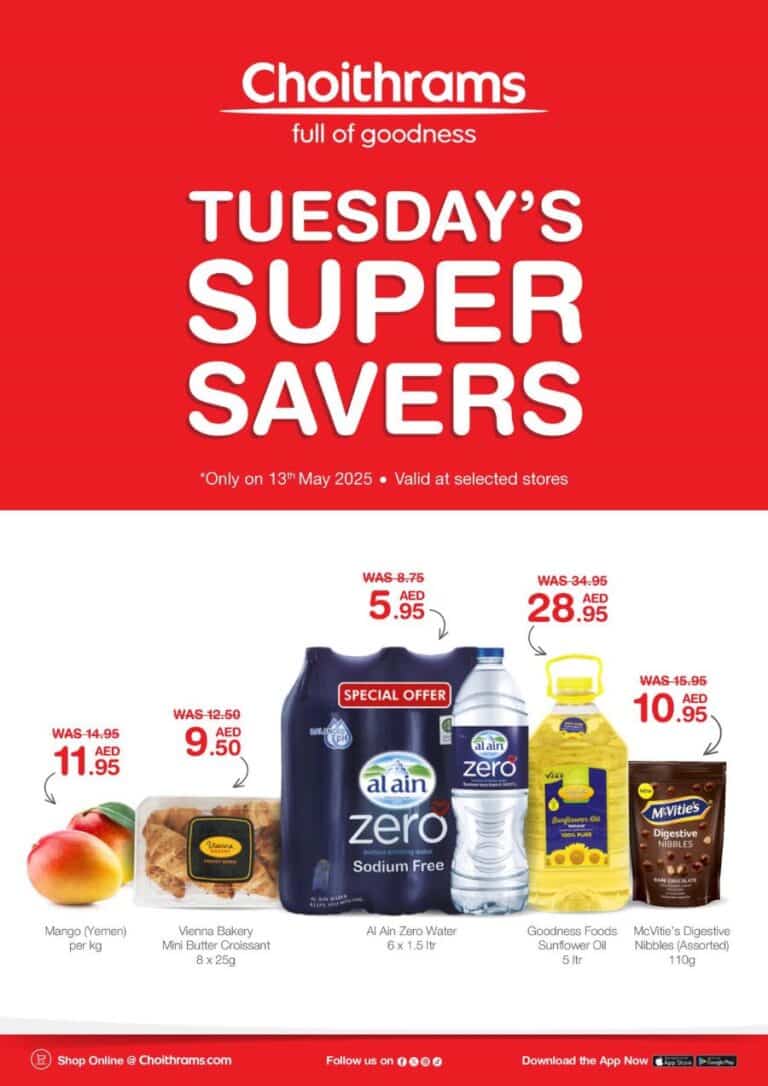 Choithrams tuesday savers leaflet cover page
