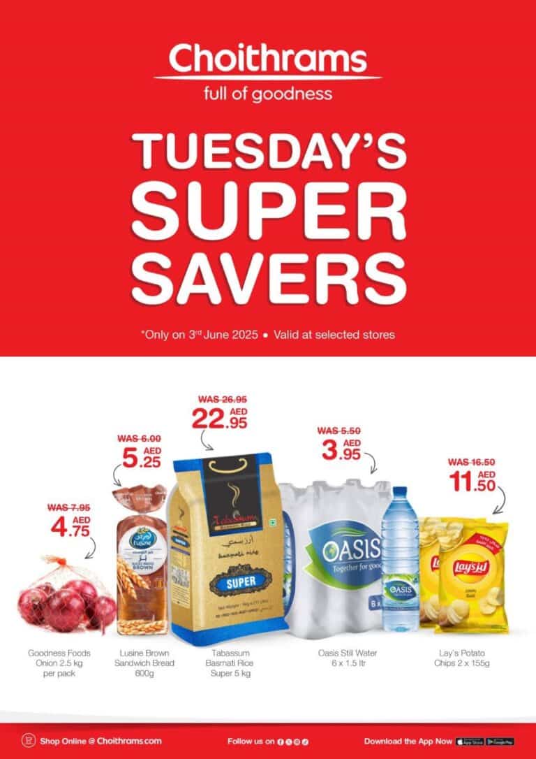 Choithrams tuesday savers leaflet cover page