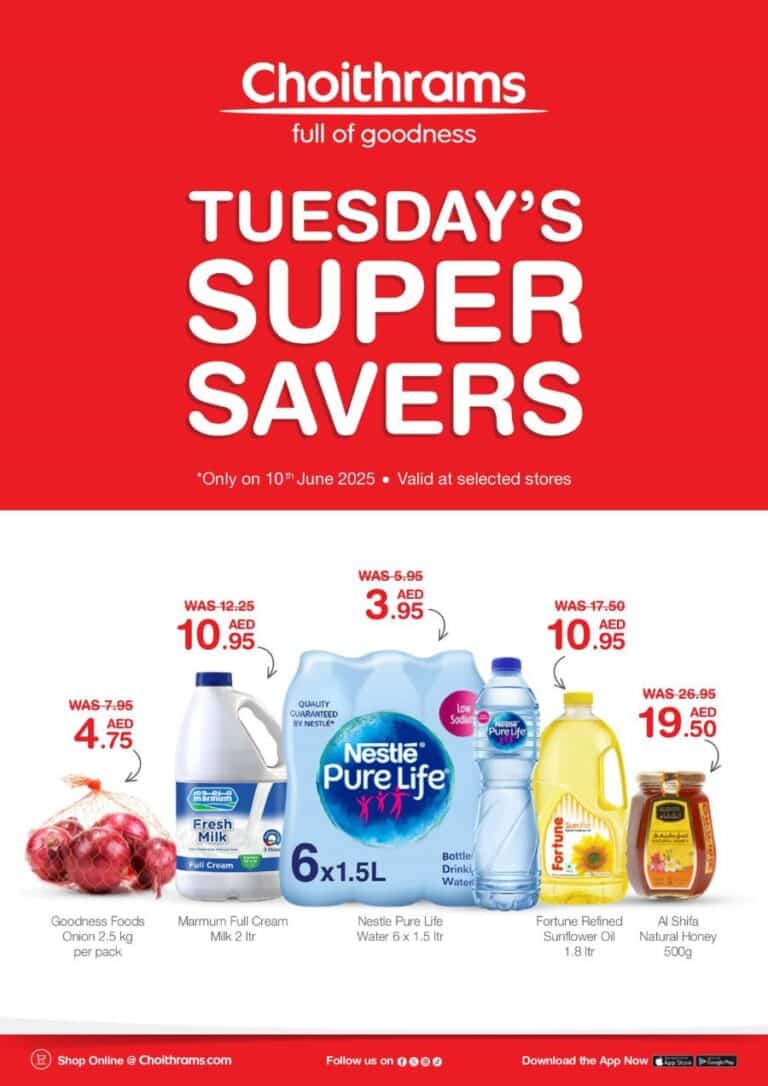 Choithrams tuesday savers leaflet cover page