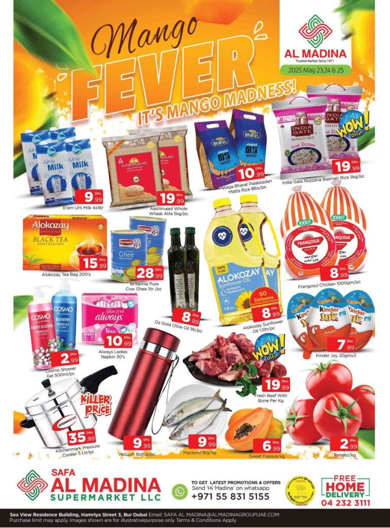 Safa Al Madina Bur Dubai Leaflet cover page