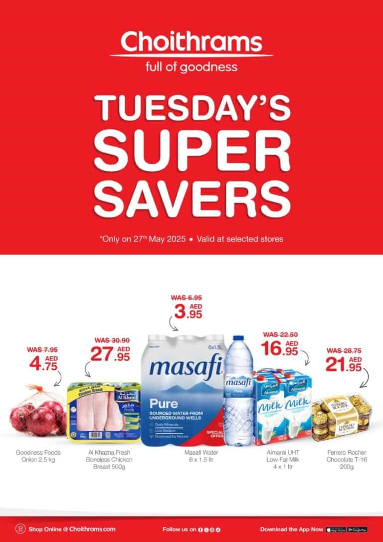 Choithrams tuesday savers leaflet cover page