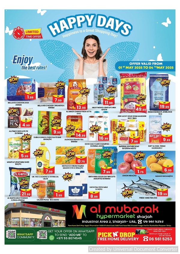 AL MUBARAK leaflet cover page