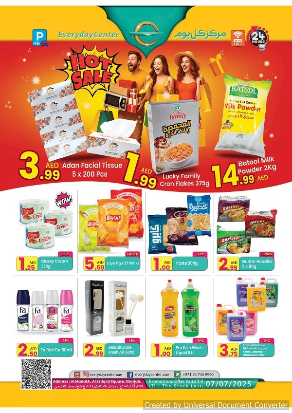 Every Day Center leaflet cover page