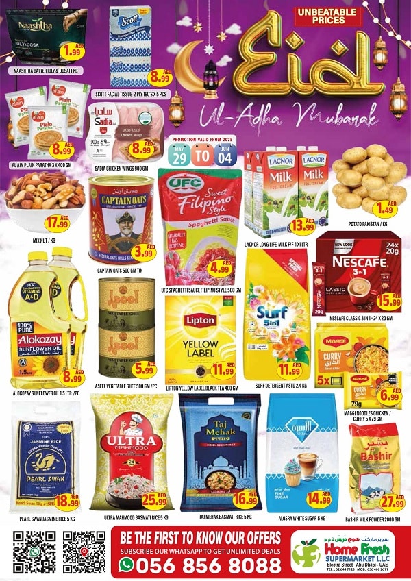 HomeFresh Supermarket leaflet cover page