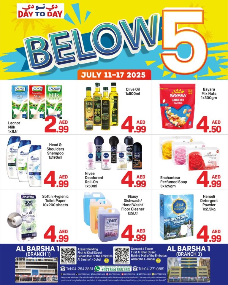 Day to Day Al Barsha Leaflet cover page