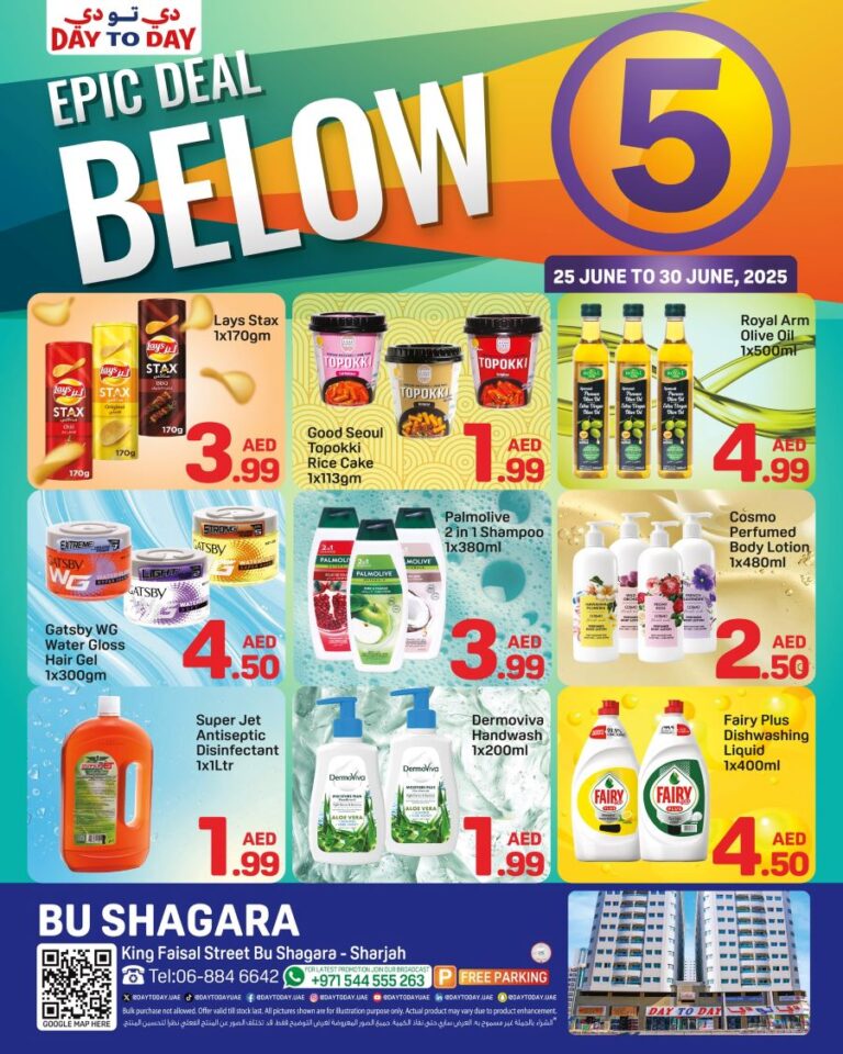 Day to Day Sharjah Leaflet cover page