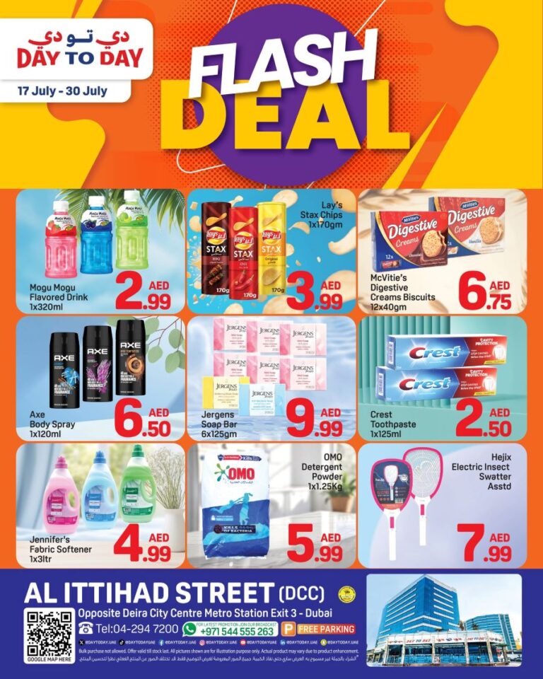 Day to Day Deira Leaflet cover page