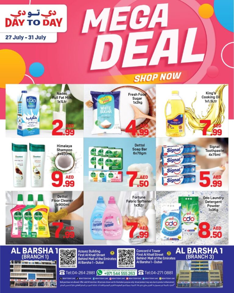 Day to Day Al Barsha Leaflet cover page