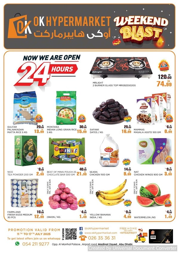 Ok Hypermarket leaflet cover page