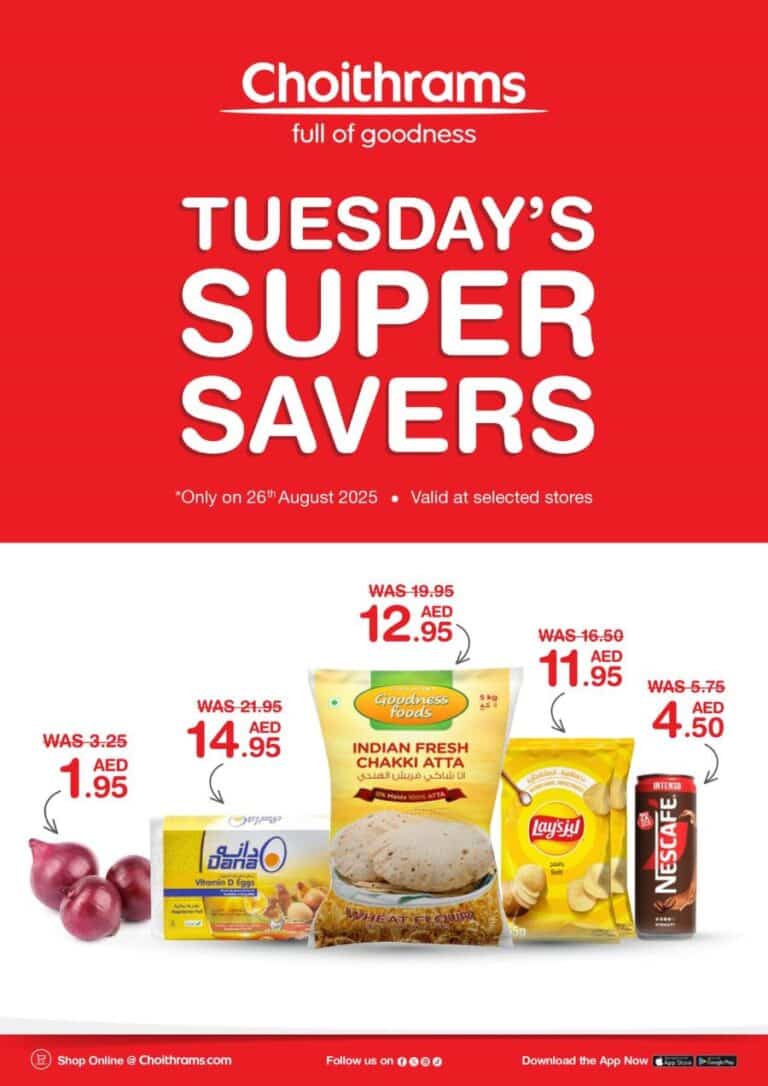 Choithrams tuesday savers leaflet cover page