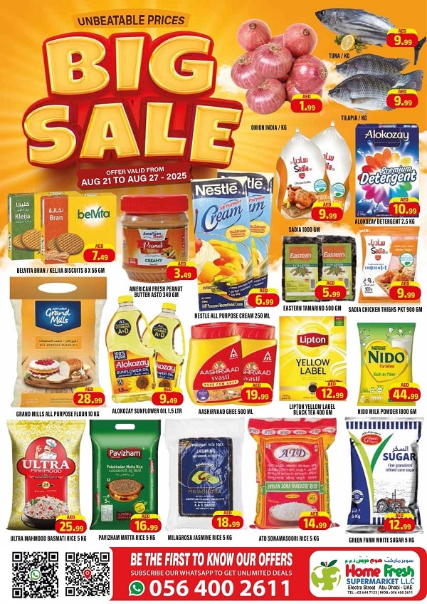 HomeFresh Supermarket leaflet cover page