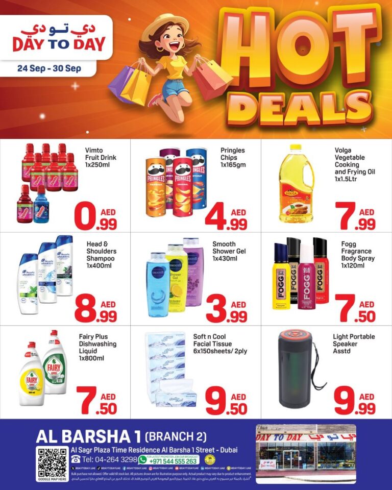 Day to Day Al Barsha Leaflet cover page
