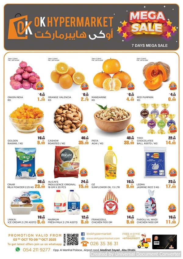 OK HYPERMARKET leaflet cover page