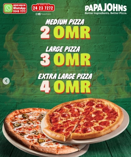 papa johns oman