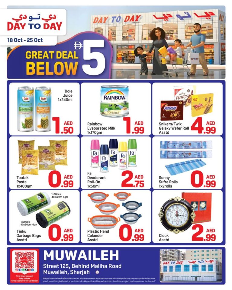 Day to Day Sharjah Leaflet cover page