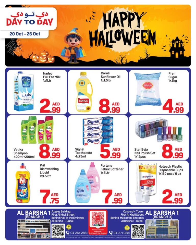 Day to Day Al Barsha Leaflet cover page