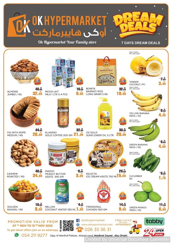 ok hypermarket leaflet cover page