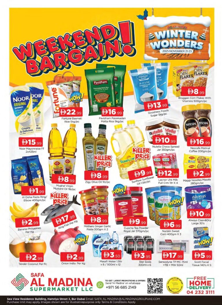 Safa Al Madina Bur Dubai Leaflet cover page