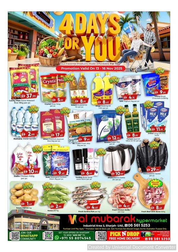 Al Mubarak leaflet cover page