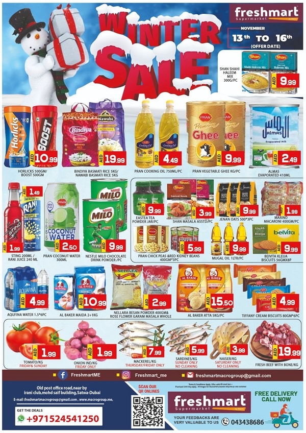 Freshmart Satwa Winter Sale