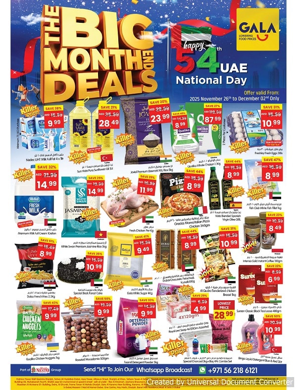 Gala Supermarkets Month End deals