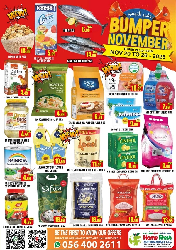 Home Fresh Supermarket Bumper November offers