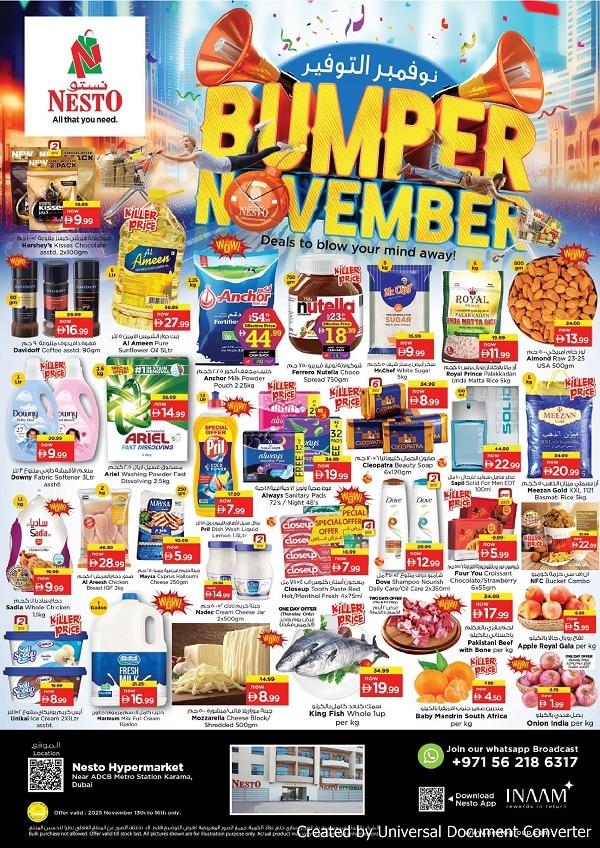 Nesto Karama Bumper November offer
