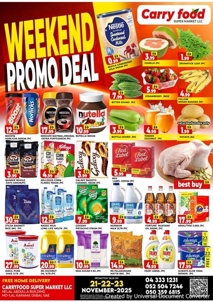 Carryfood Supermarket Weekend  Promo Deal