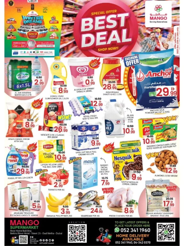 Mango Supermarket Leaflet cover Page