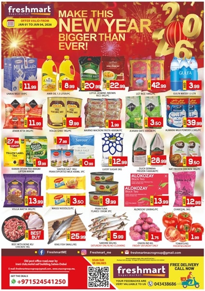 Freshmart Satwa New Year offer