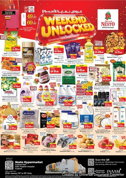 Nesto Fujairah Weekend Unlocked deals