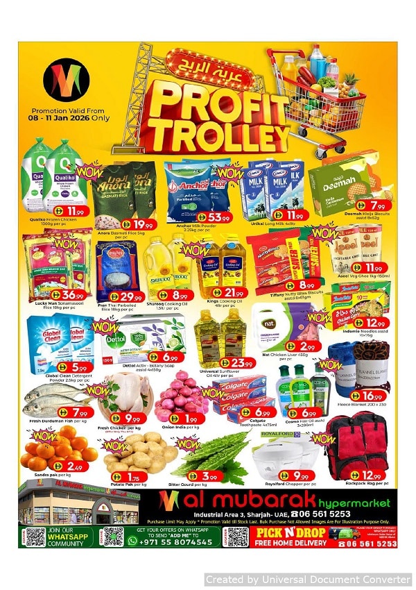 Al Mubarak Hypermarket Profit Trolley offers