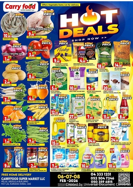 Carry food Supermarket Hot Deals