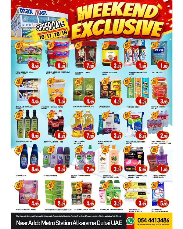 Max Mart Weekend Exclusive offers