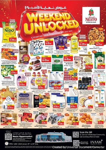 Nesto Ras al Khaimah Weekend Unlocked deals