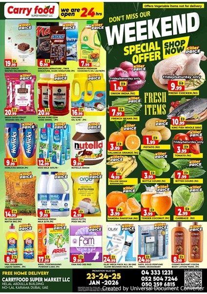 Carry food Supermarket Catalog cover page