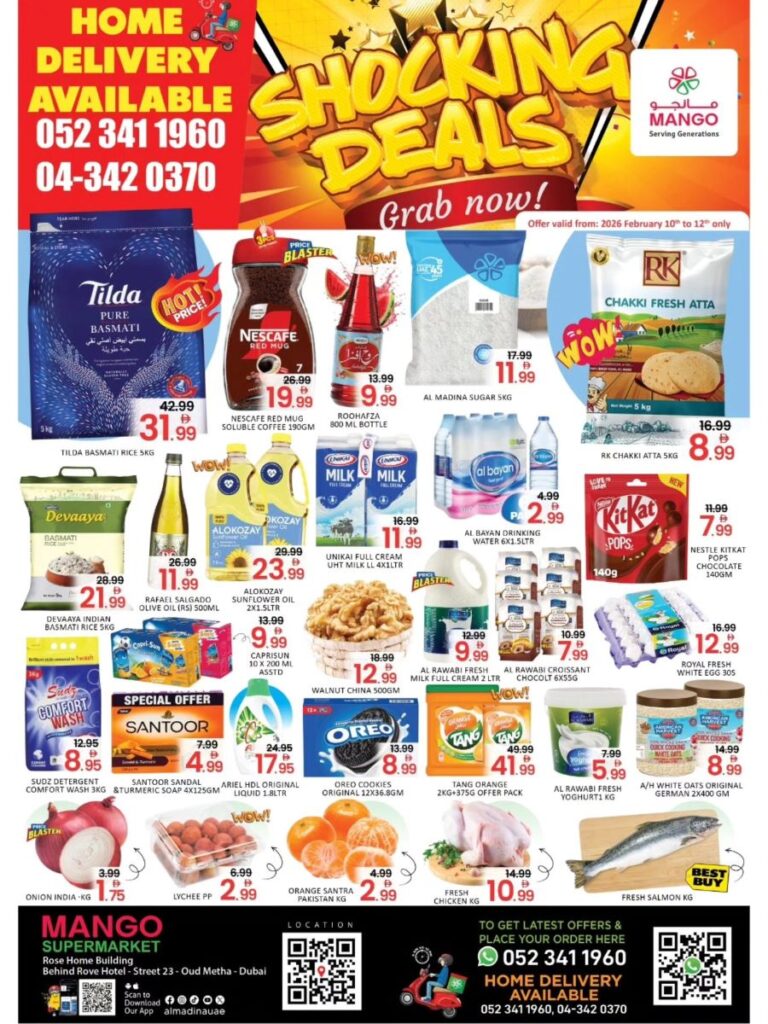 Mango Supermarket- Oud Metha Shocking deals