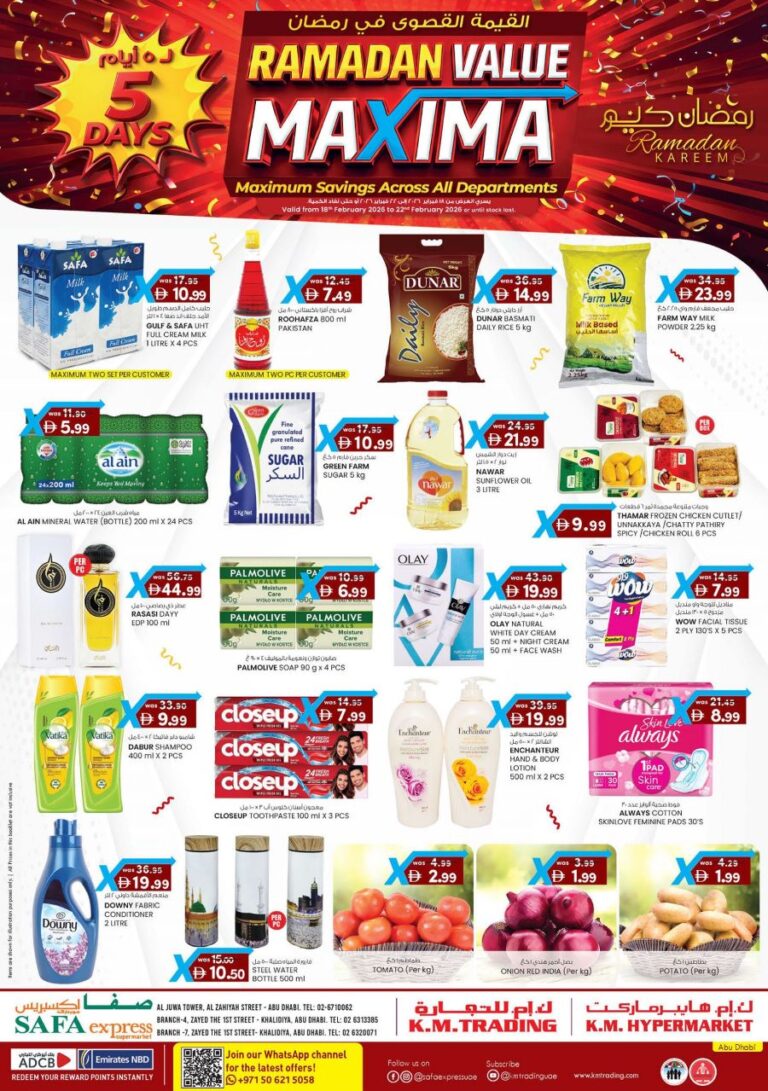 SAFA Express Abu Dhabi Ramadan Value Maxima deals