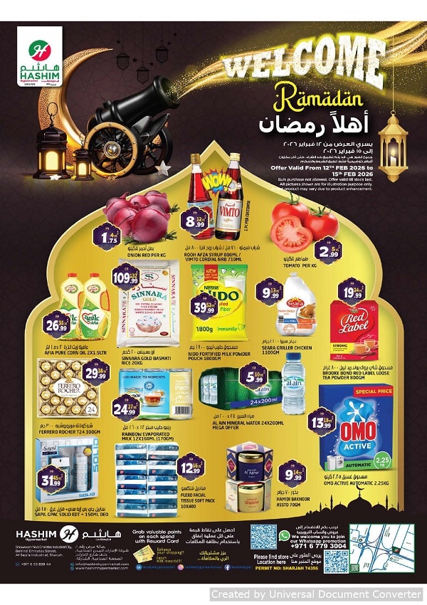 Hashim Hypermarket leaflet cover page