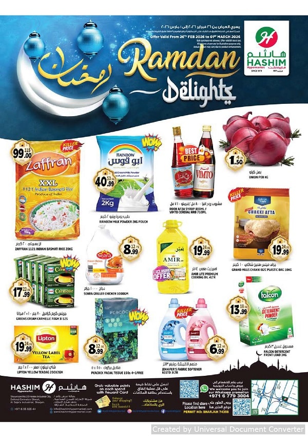 Hashim Hypermarket leaflet cover page