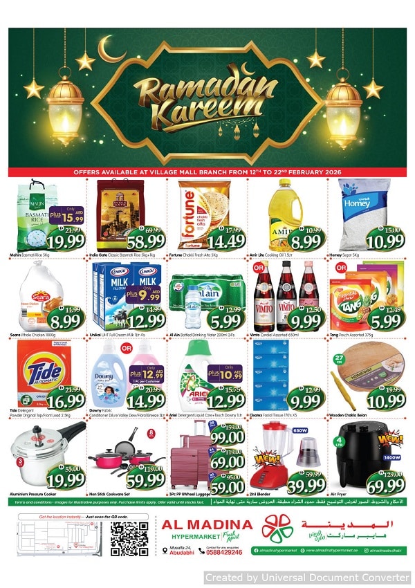 Azhar Al Madina Abu Dhabi Catalog cover page