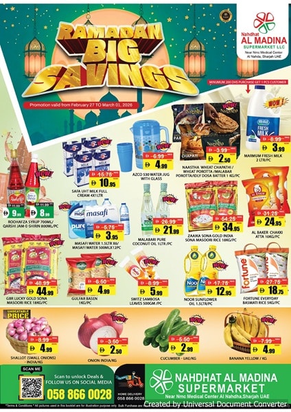 Nahdhat Al Madina Ramadan offers